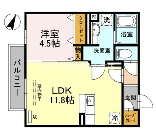 ラ・メージュ倉敷の物件間取画像